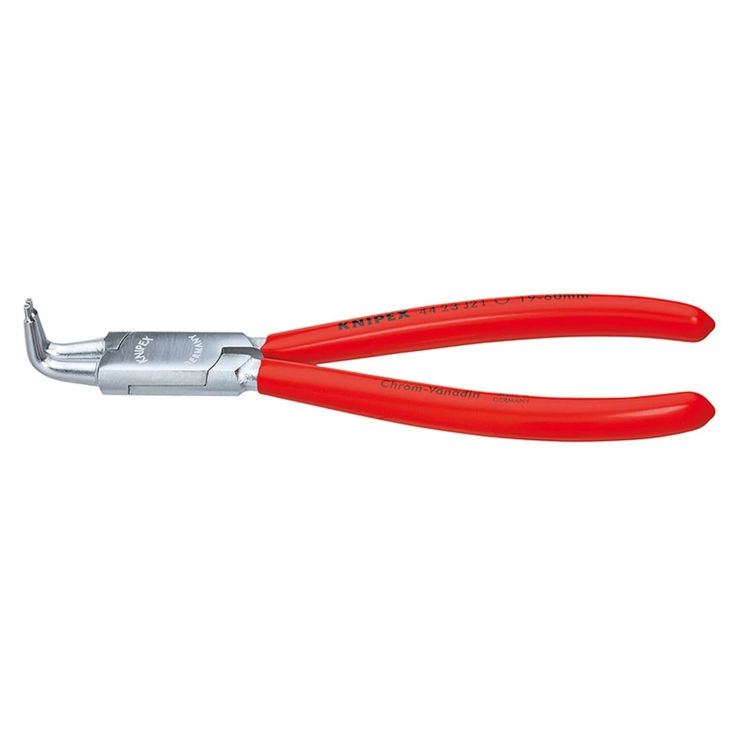 Knipex 44 23 J31 Internal 90&deg; Angled Snap Ring Pliers-Forged Tips - Image 1