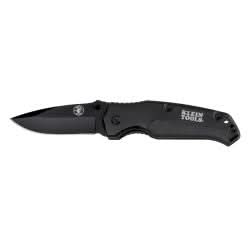 Klein Tools 44220 Pocket Knife, Black, Drop Point Blade - Image 1