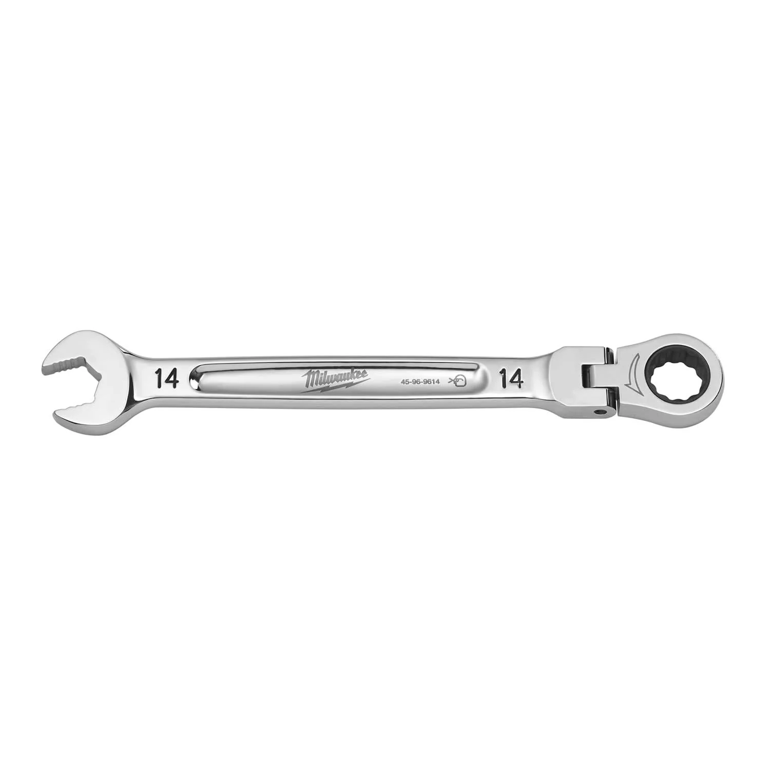 Milwaukee 45-96-9614 14mm Flex Head Ratcheting Combination Wrench - Image 1