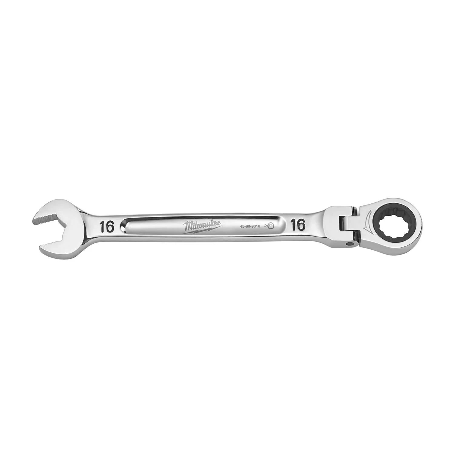 Milwaukee 45-96-9616 16mm Flex Head Ratcheting Combination Wrench - Image 1