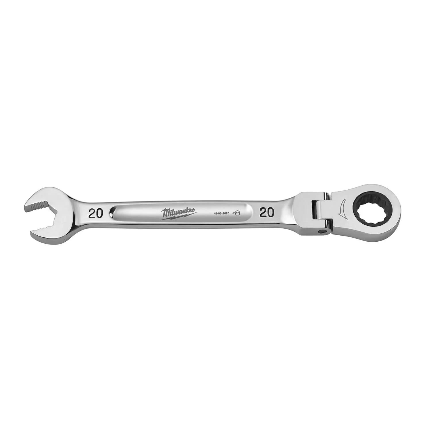 Milwaukee 45-96-9620 20mm Flex Head Ratcheting Combination Wrench - Image 1