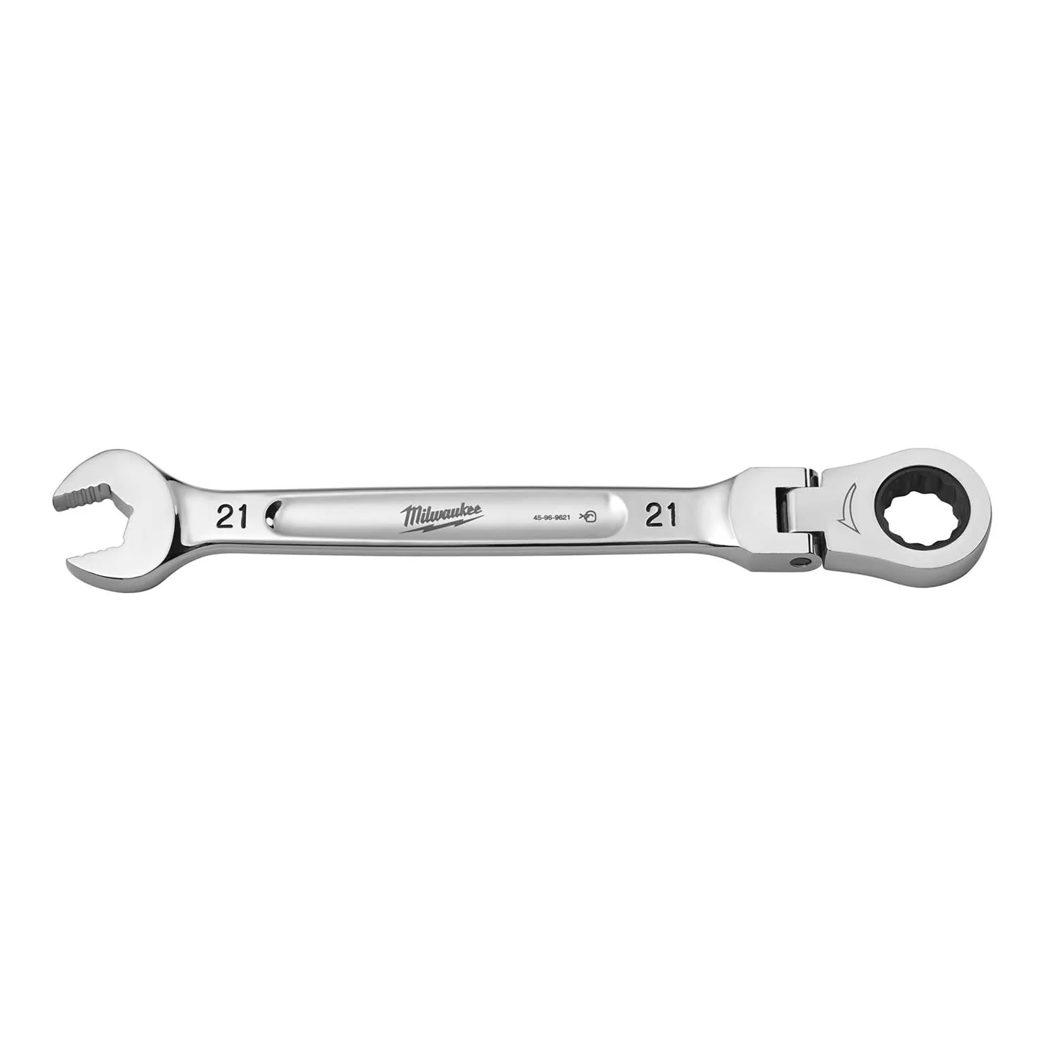 Milwaukee 45-96-9621 21mm Flex Head Ratcheting Combination Wrench - Image 1