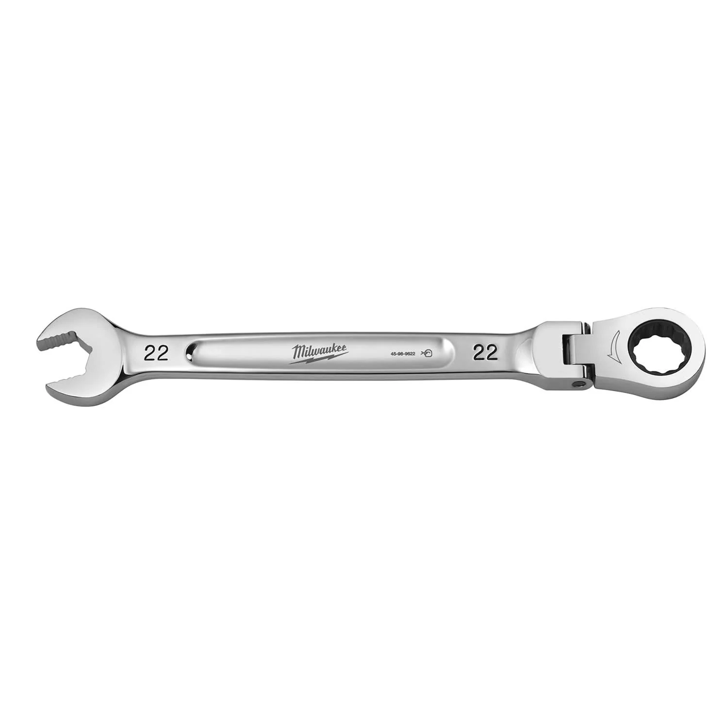 Milwaukee 45-96-9622 22mm Flex Head Ratcheting Combination Wrench - Image 1