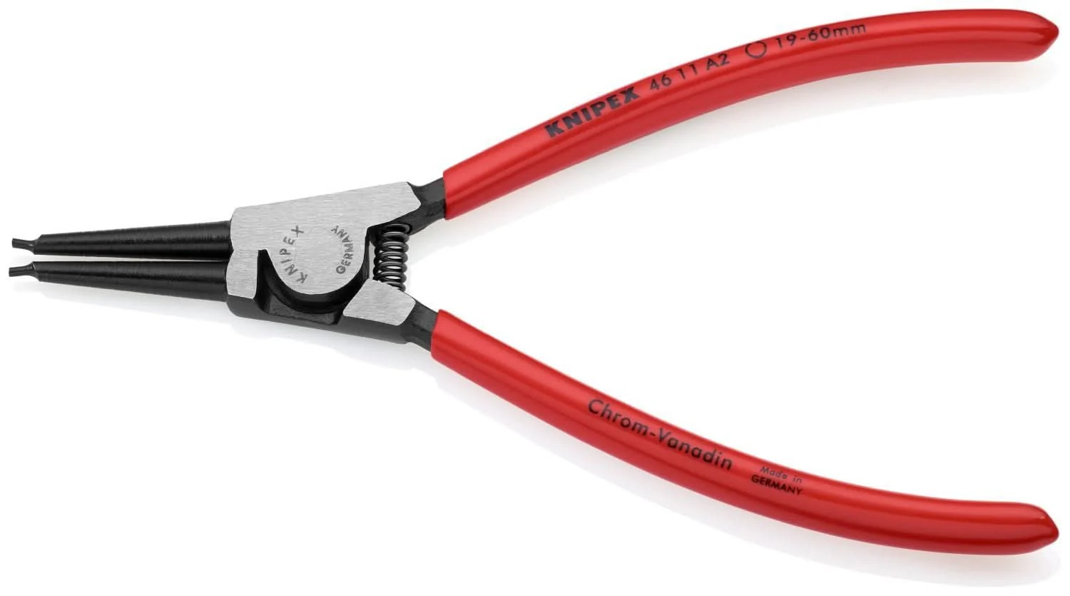 Knipex 46 11 A2 External Snap Ring Pliers-Forged Tips - Image 2