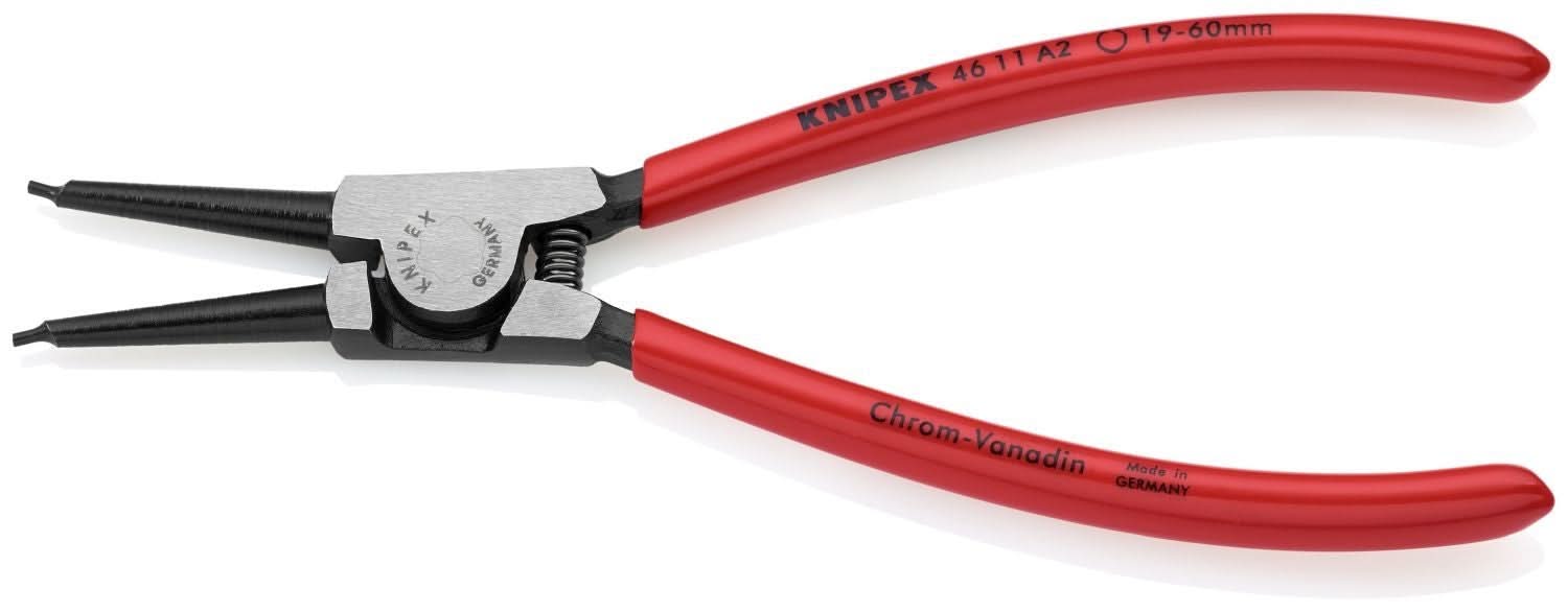 Knipex 46 11 A2 External Snap Ring Pliers-Forged Tips - Image 3