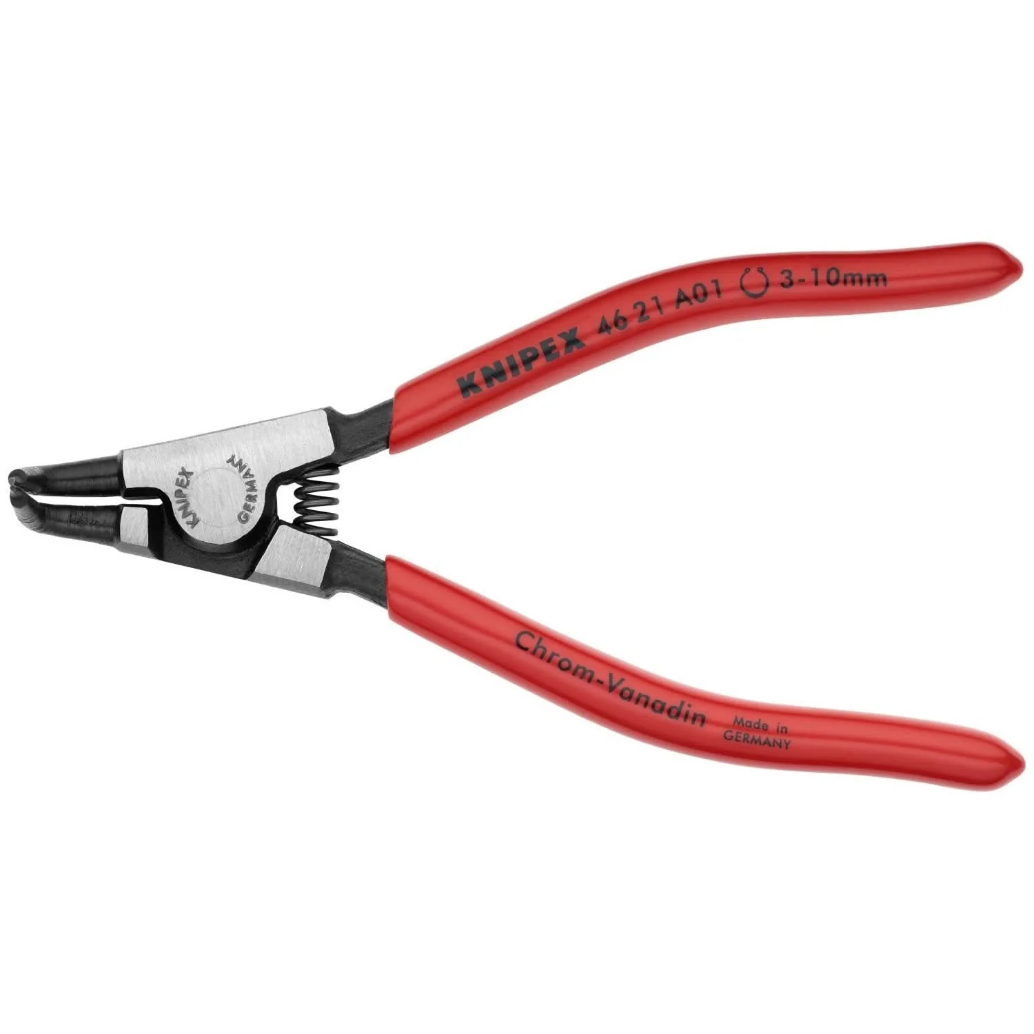 Knipex 46 21 A01 External 90&deg; Angled Snap Ring Pliers-Forged Tips - Image 1