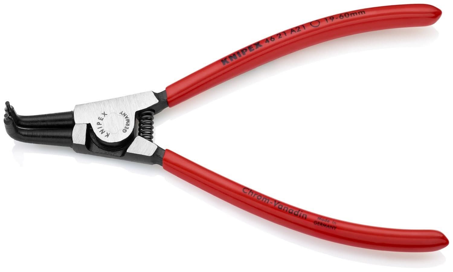 Knipex 46 21 A21 External 90&deg; Angled Snap Ring Pliers-Forged Tips - Image 2