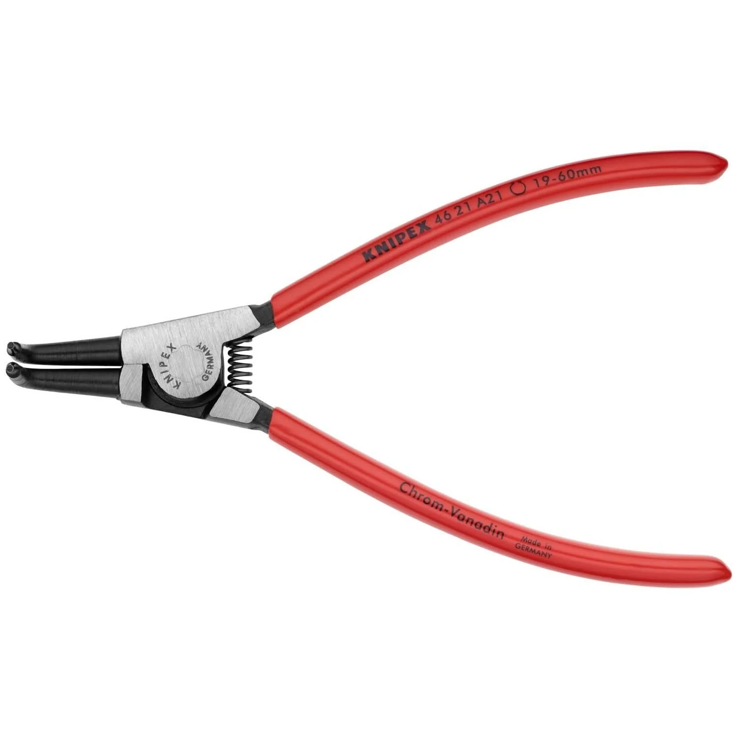 Knipex 46 21 A21 External 90&deg; Angled Snap Ring Pliers-Forged Tips - Image 1