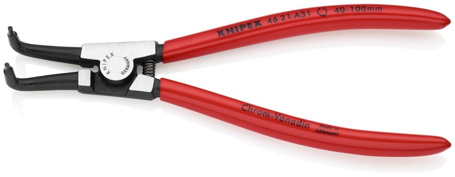 Knipex 46 21 A31 External 90&deg; Angled Snap Ring Pliers-Forged Tips - Image 3