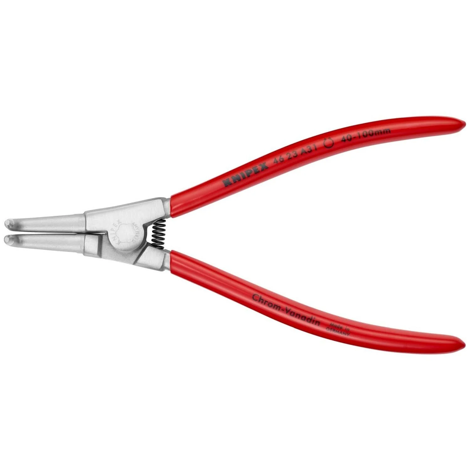 Knipex 46 23 A31 External 90&deg; Angled Snap Ring Pliers-Forged Tips - Image 1