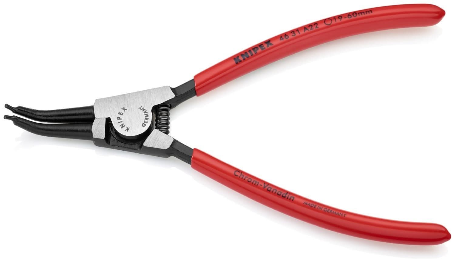 Knipex 46 31 A22 External 45&deg; Angled Snap Ring Pliers-Forged Tips - Image 2