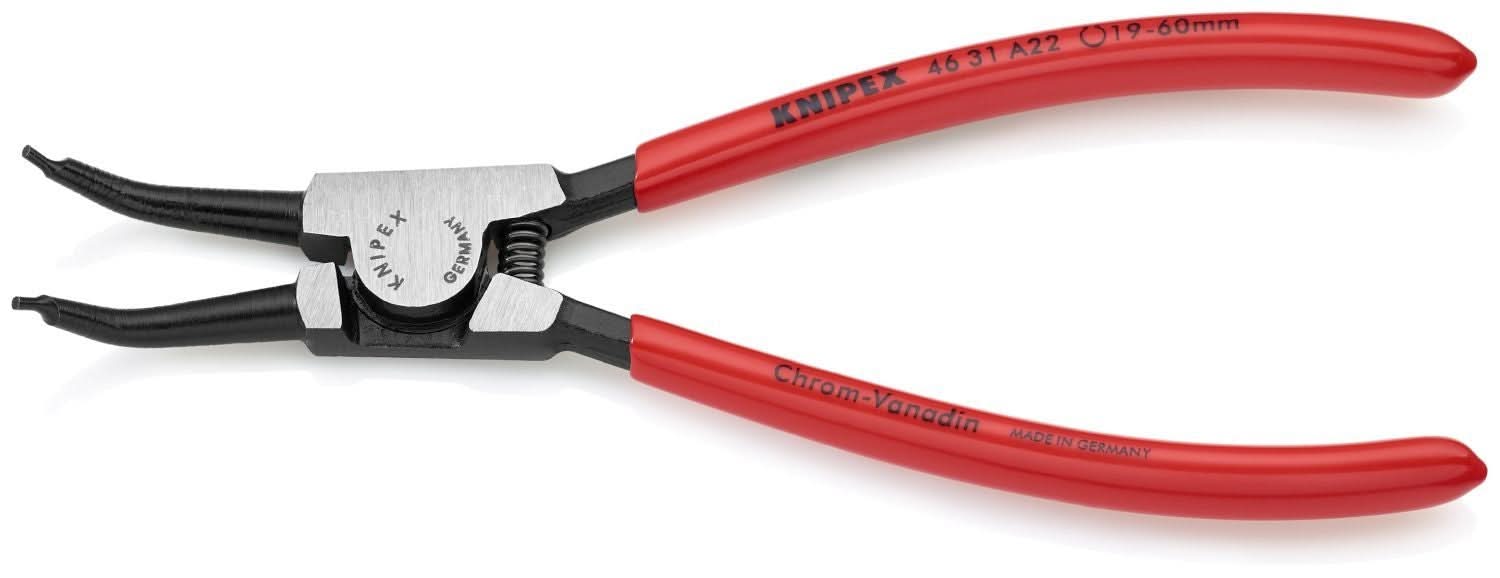 Knipex 46 31 A22 External 45&deg; Angled Snap Ring Pliers-Forged Tips - Image 3