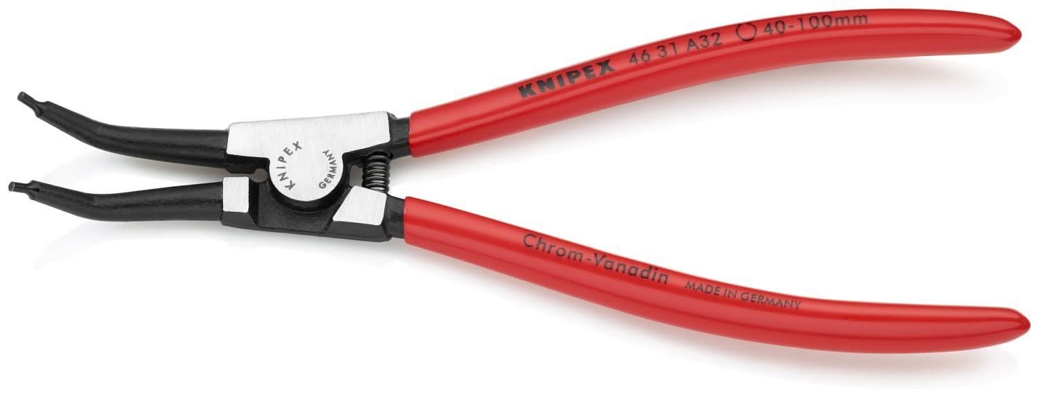 Knipex 46 31 A32 External 45&deg; Angled Snap Ring Pliers-Forged Tips - Image 3
