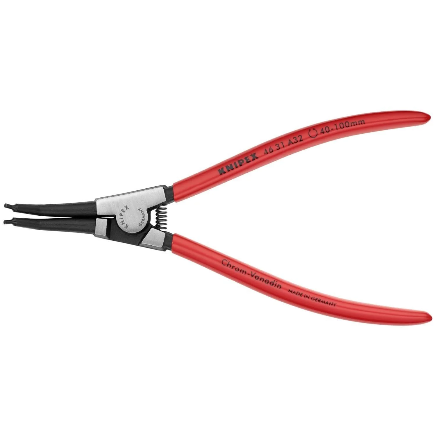 Knipex 46 31 A32 External 45&deg; Angled Snap Ring Pliers-Forged Tips - Image 1