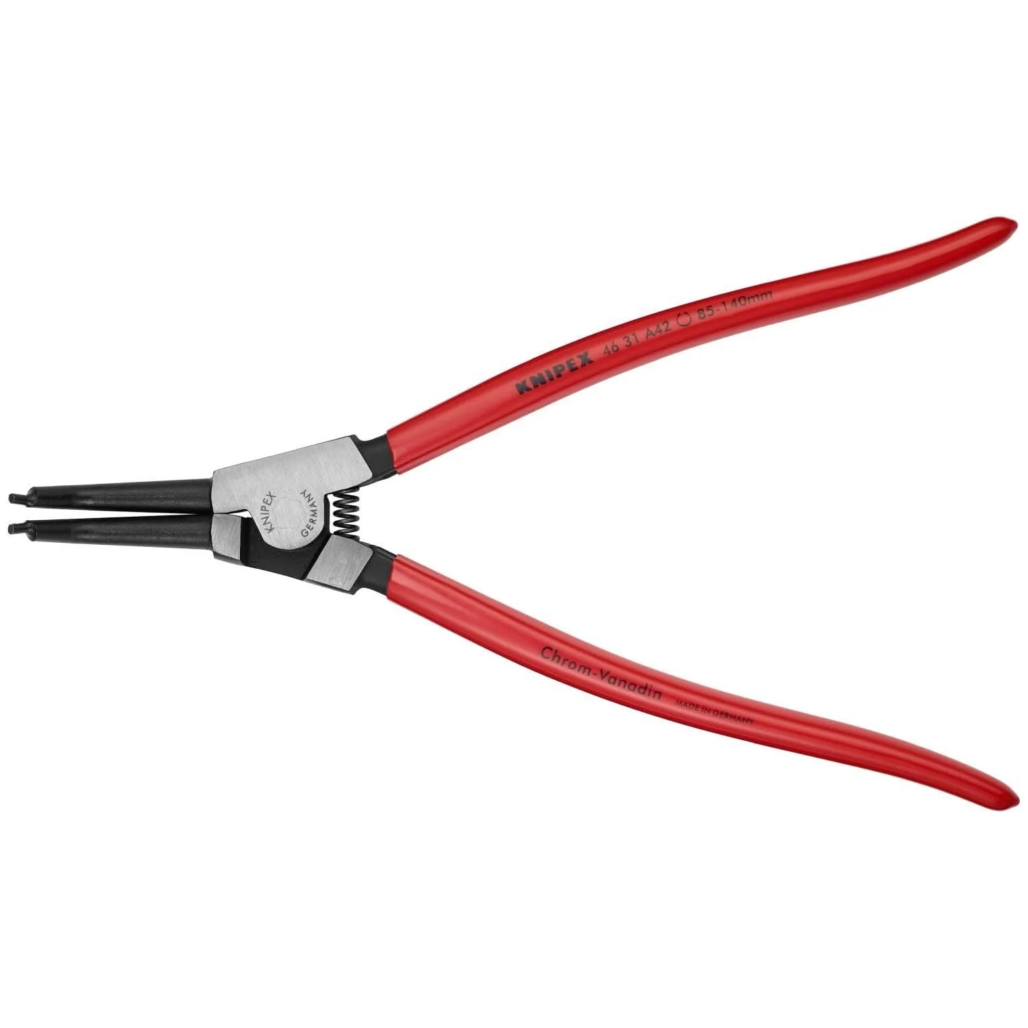 Knipex 46 31 A42 External 45&deg; Angled Snap Ring Pliers-Forged Tips - Image 1