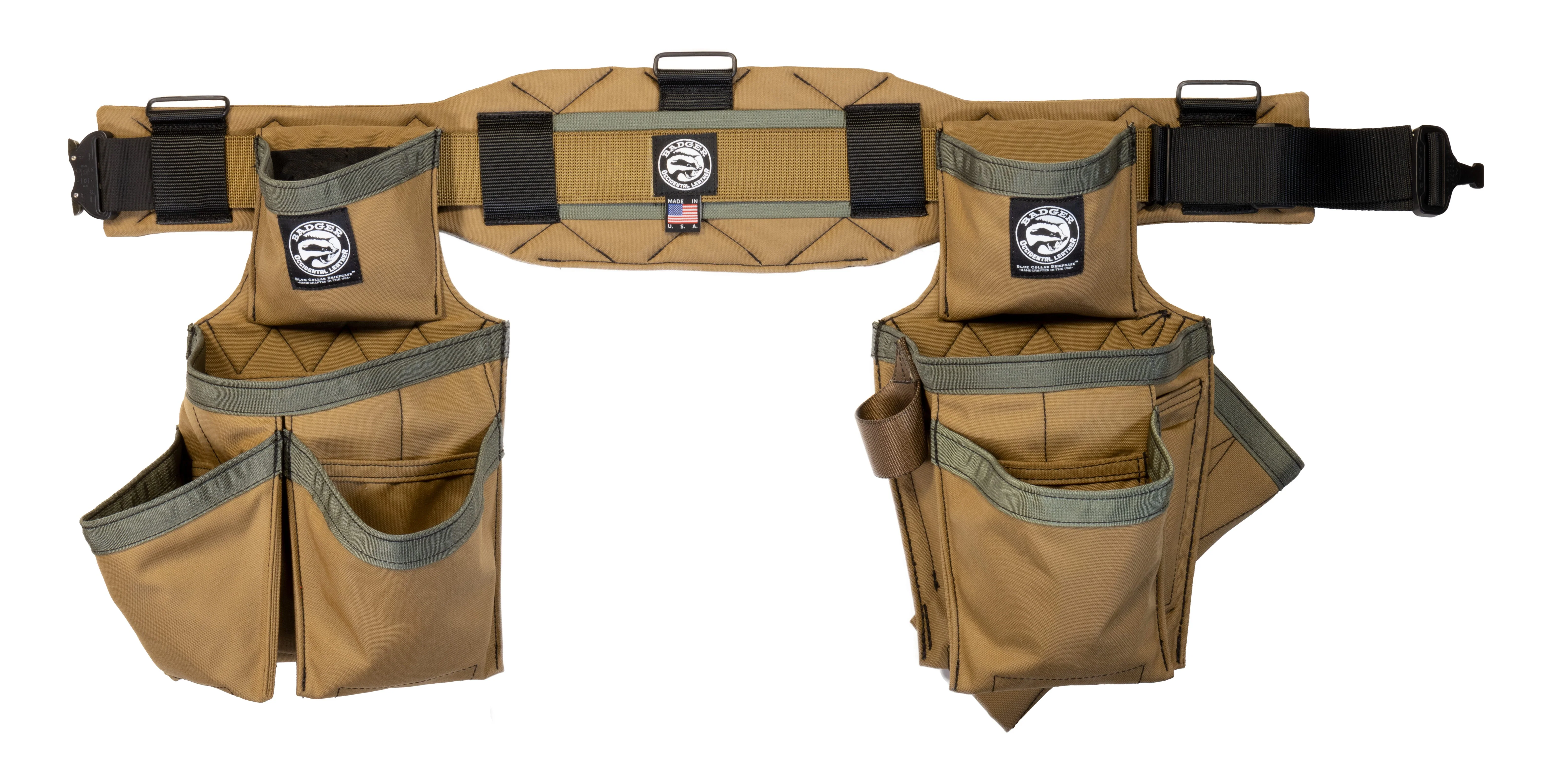 Badger Tool Belt 461020 Sawdust Sage Carpenter Set - Image 1
