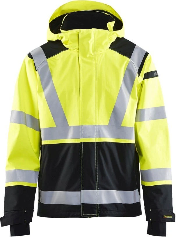 Blaklader 47871987 Hi-Vis Premium Shell Jacket, High-Visibility Yellow / Black - Image 1