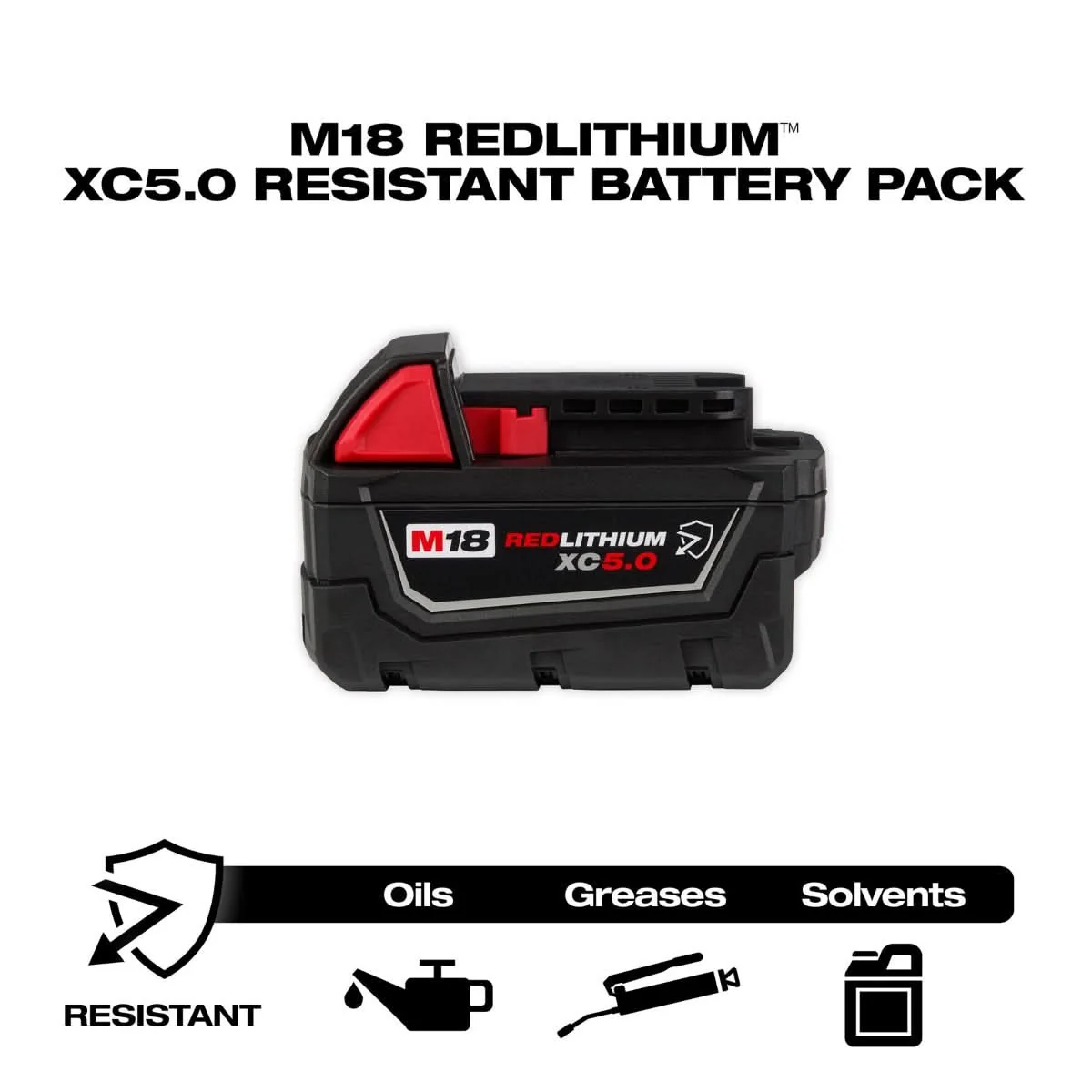 Milwaukee 48-11-1850R M18 REDLITHIUM XC5.0 Resistant Battery (PROMO) - Image 2