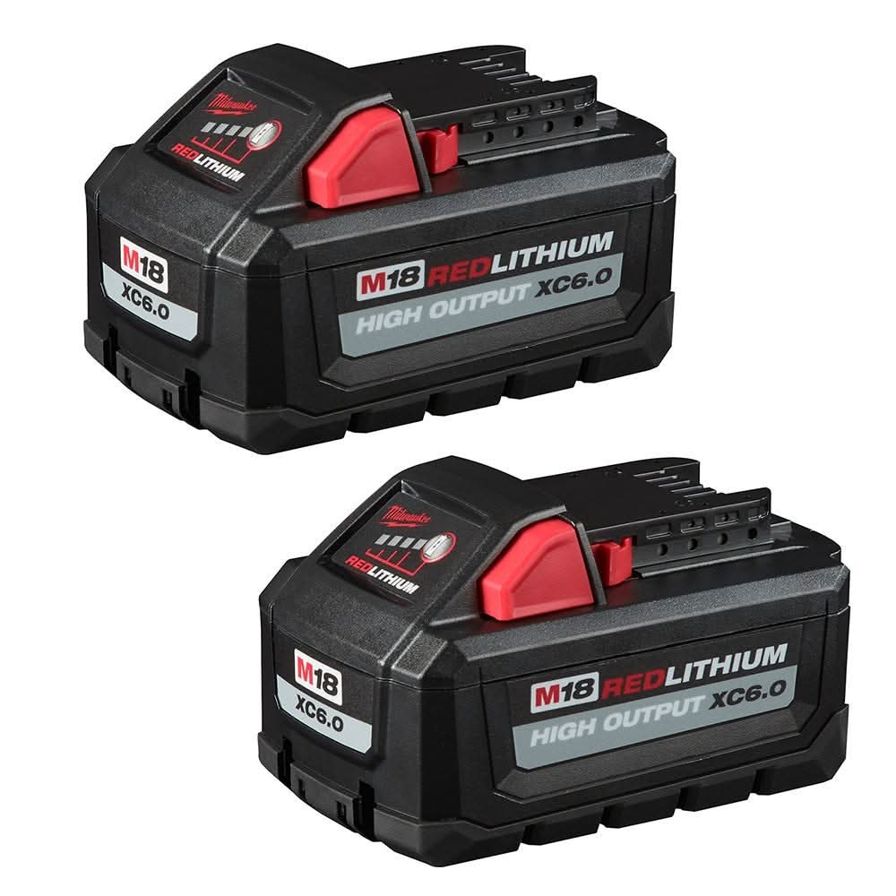 Milwaukee M18 Dual Bay Simultaneous Rapid Charger and 6.0Ah Battery 2-Pack - Image 2