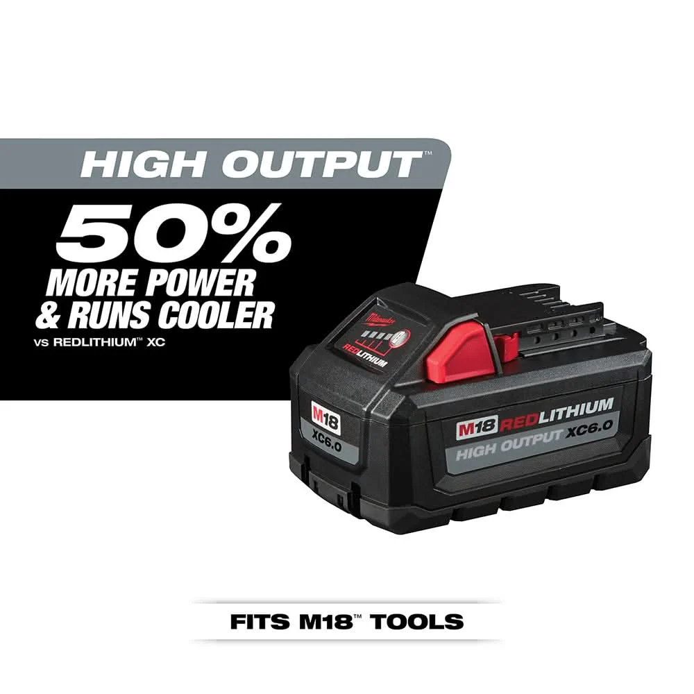 Milwaukee 48-11-1862 M18 REDLITHIUM HIGH OUTPUT XC 6.0Ah Battery 2-Pack - Image 2