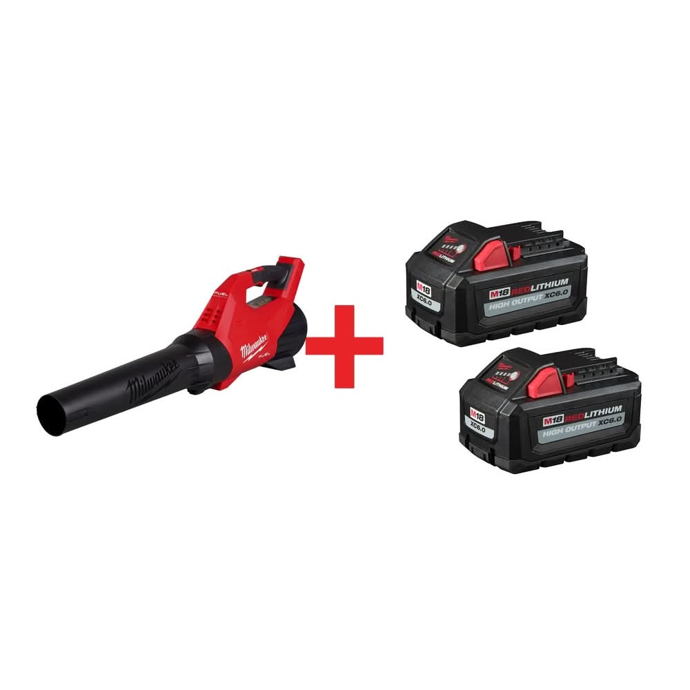 Milwaukee M18 FUEL 18V 500CFM Blower with M18 REDLITHIUM HIGH OUTPUT XC 6.0Ah Battery 2-Pack - Image 1