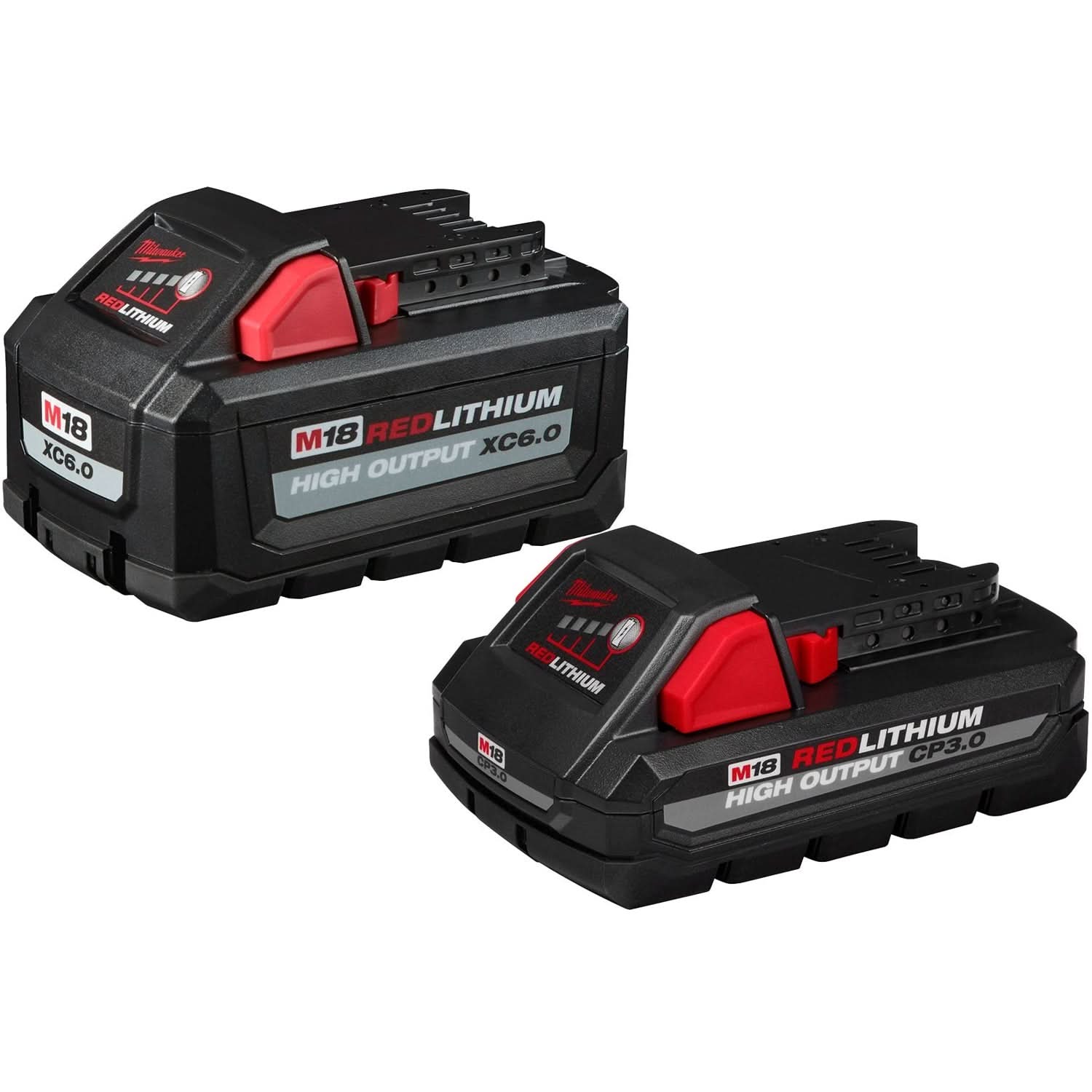 Milwaukee 48-11-1865 M18 REDLITHIUM HIGH OUTPUT XC 6.0Ah and 48-11-1835 CP 3.0Ah Battery Combo Pack - Image 1