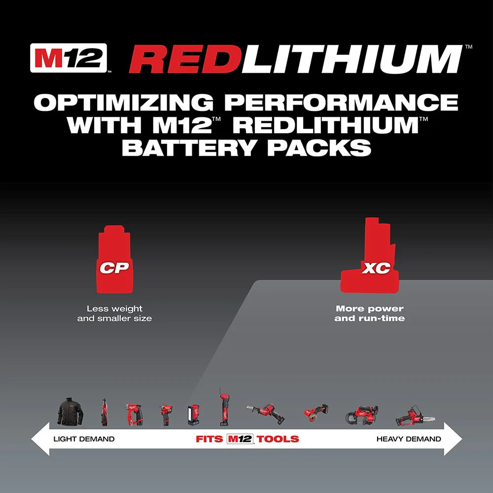 Milwaukee 48-11-2402 M12 XC 3.0Ah Battery (PROMO) - Image 3