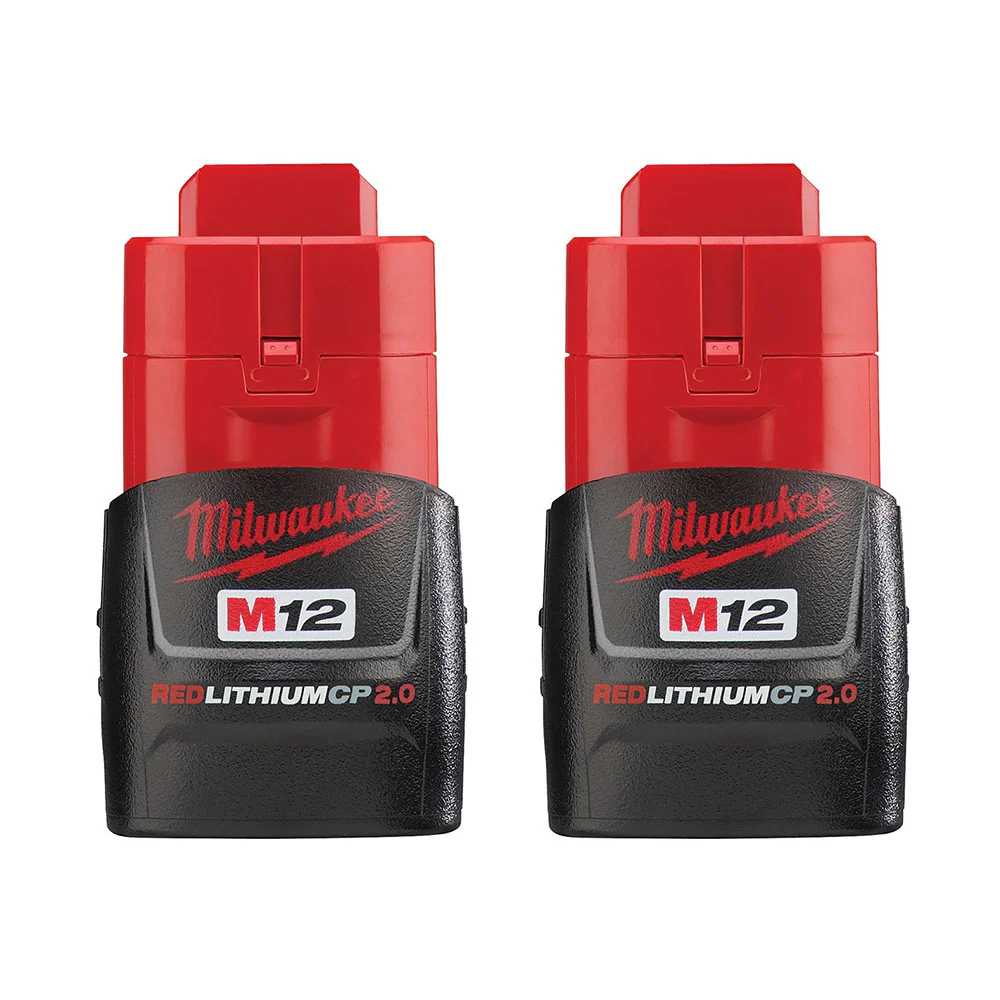Milwaukee 48-11-2420 M12 REDLITHIUM 2.0 Compact Battery 2-Pack (PROMO)