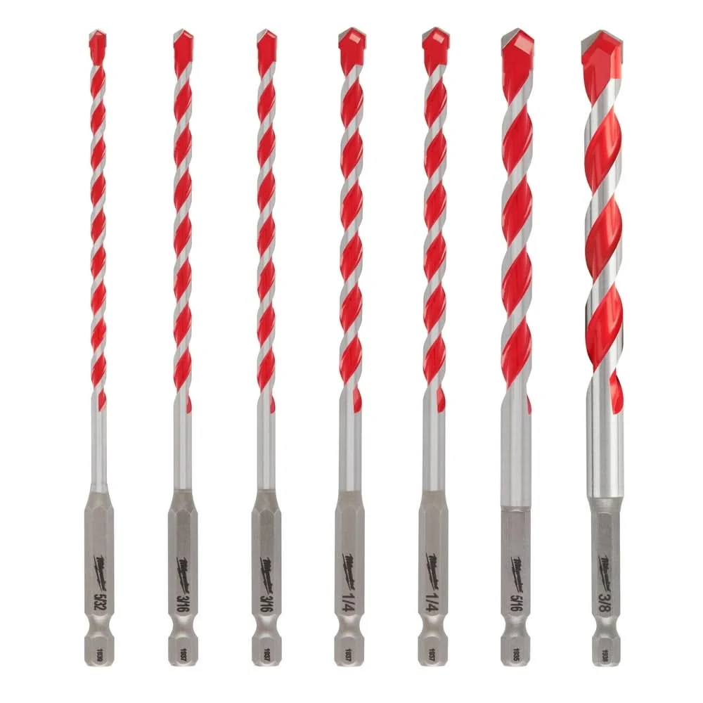 Milwaukee 48-20-9052 7PC. SHOCKWAVE Impact Duty Carbide Hammer Drill Bit Set - Image 1