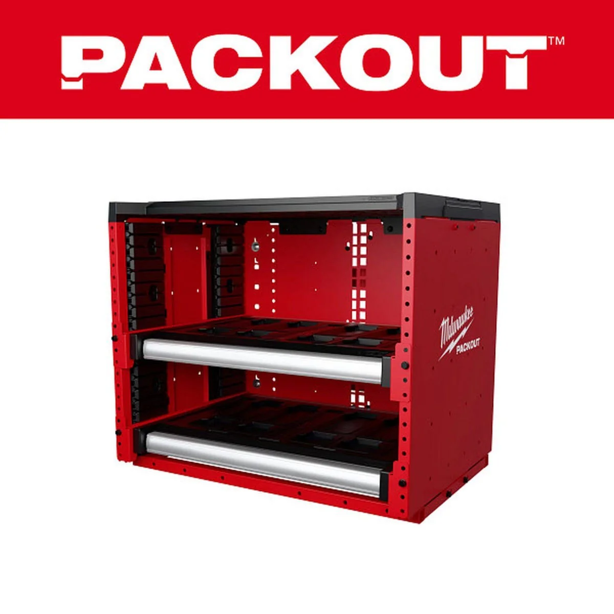 Milwaukee 48-21-8000 PACKOUT Vehicle and Trailer 2-Drawer Rack Cabinet - Image 3