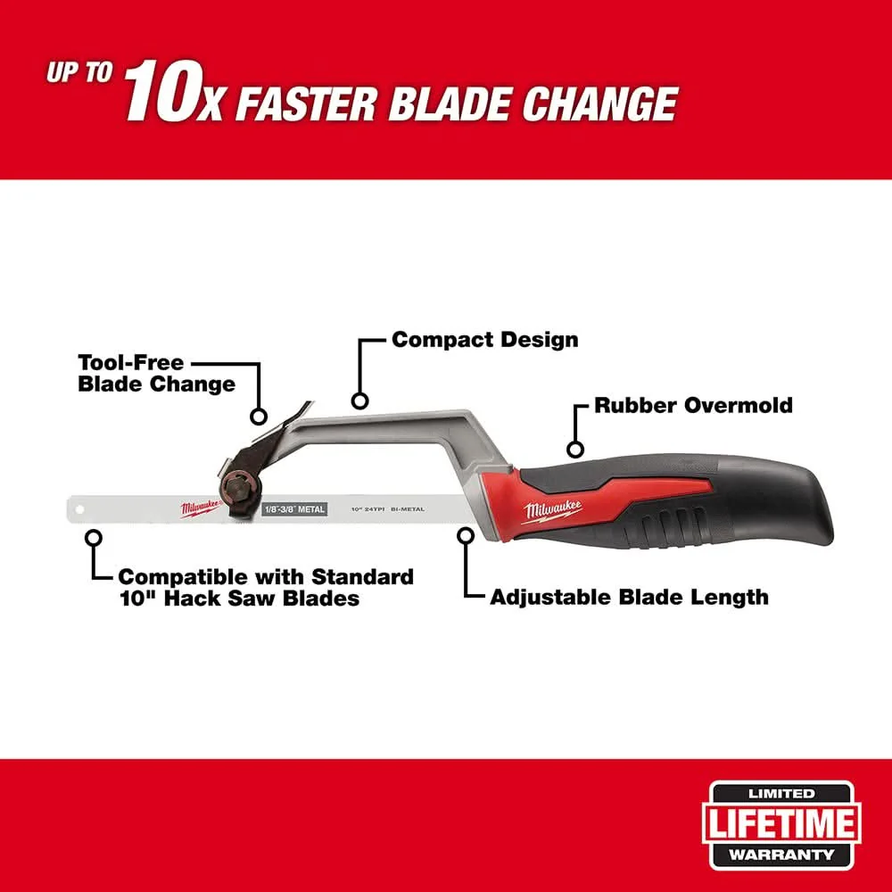 Milwaukee 48-22-0012 Compact Hack Saw - Image 2