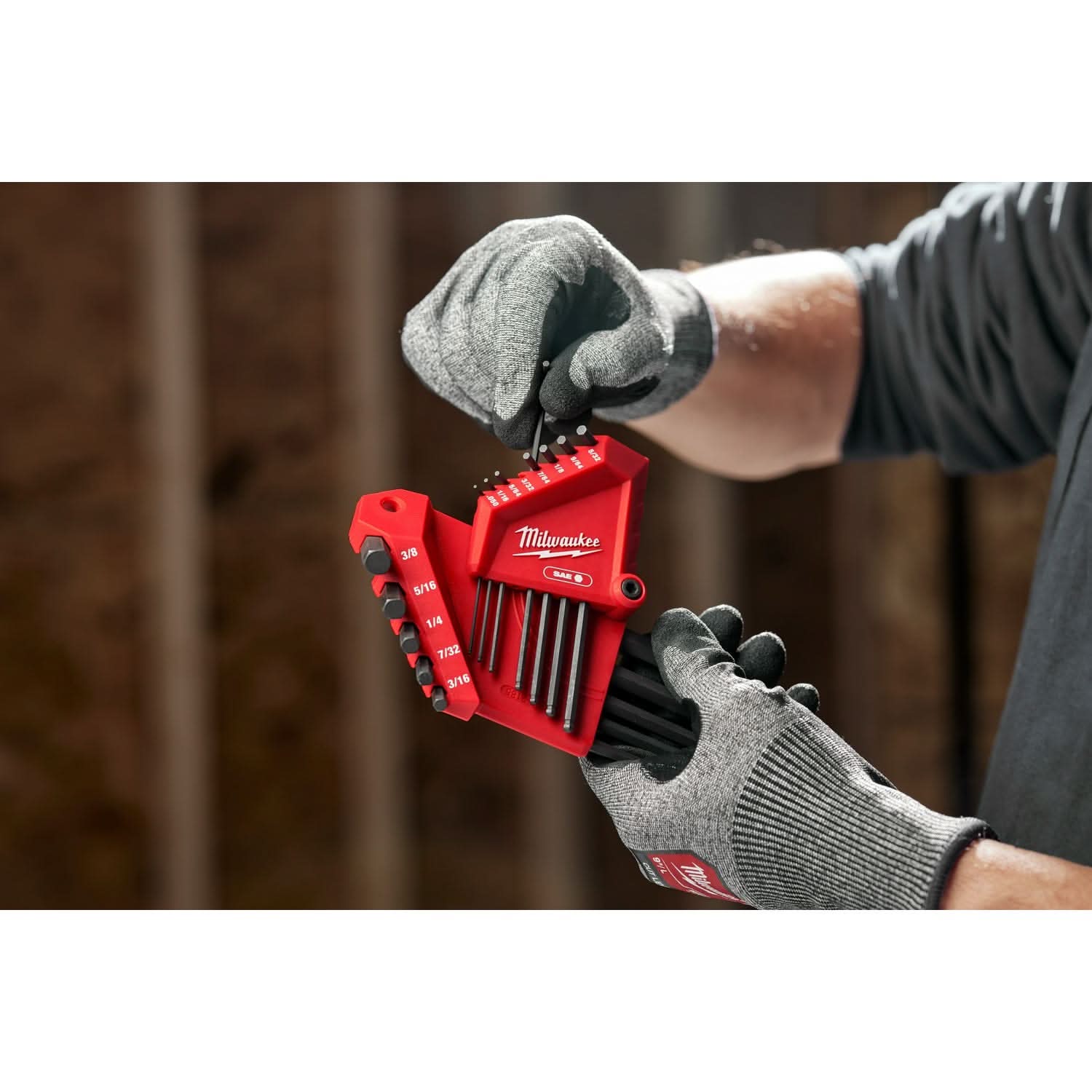 Milwaukee 48-22-2185 13-Key Ball End L-Key Set - SAE - Image 3
