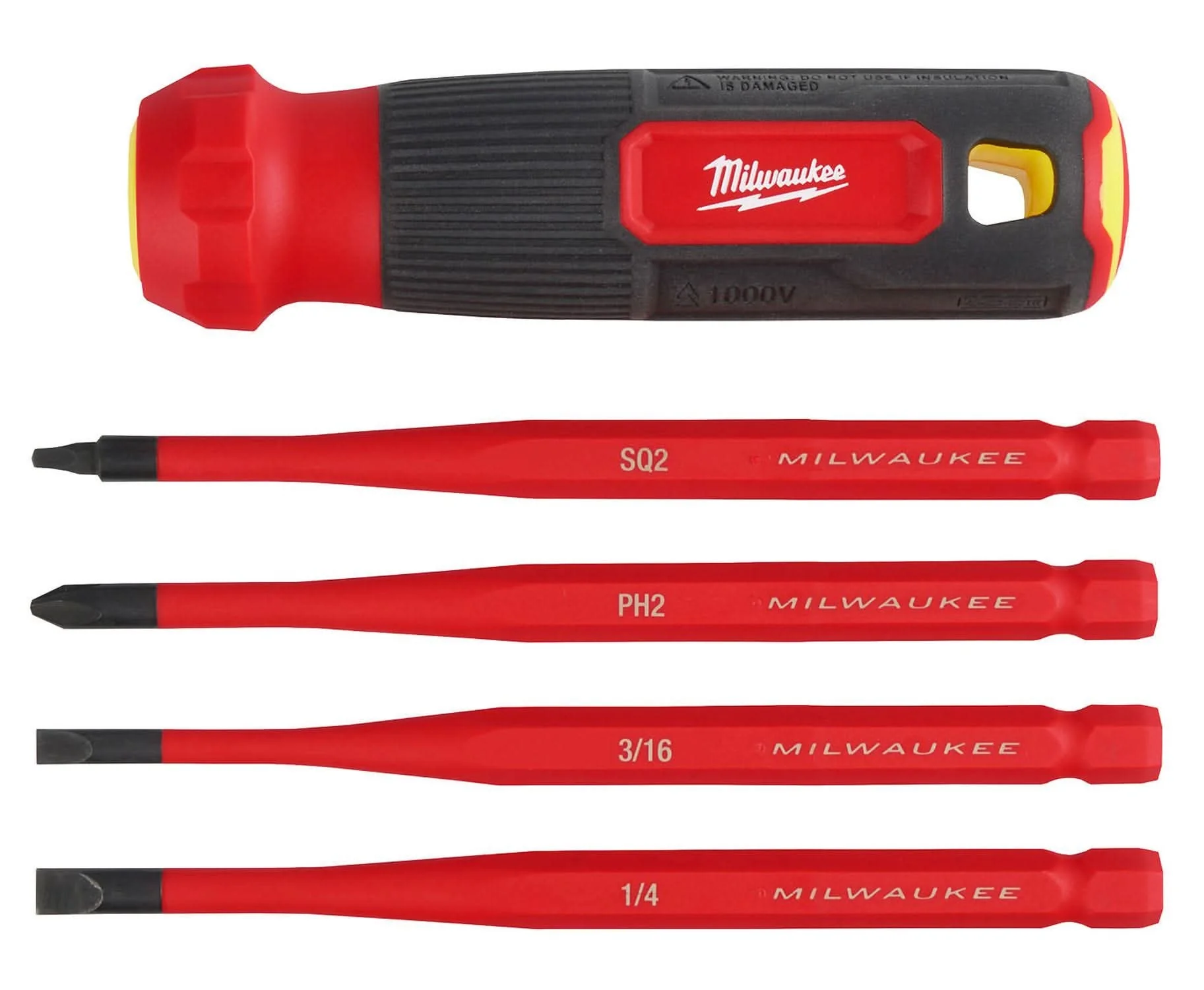 Milwaukee 48-22-2216 4-in-1 1000V Insulated Slim Tip Multi-Bit Screwdriver - Image 2