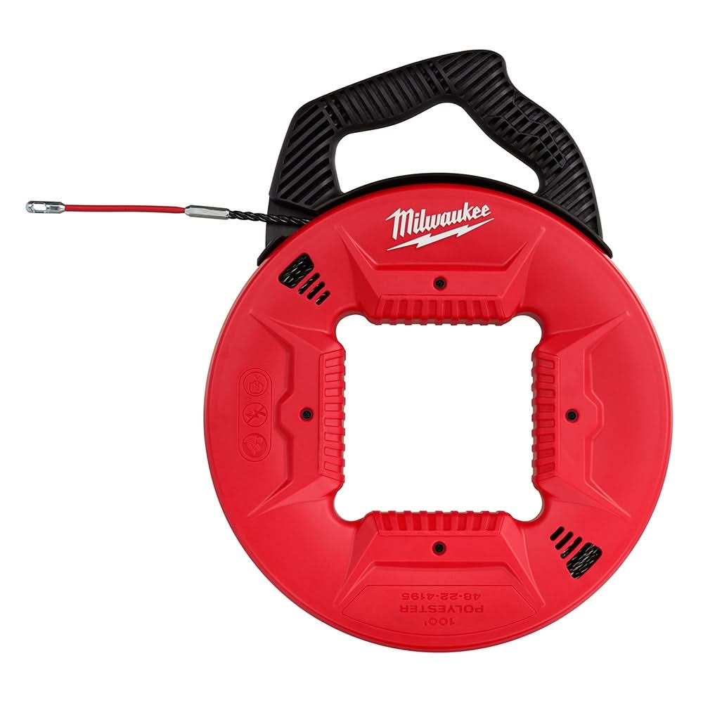 Milwaukee PROMO 48-22-4195 100′ Polyester Fish Tape w/ Flexible Metal Leader (PROMO)