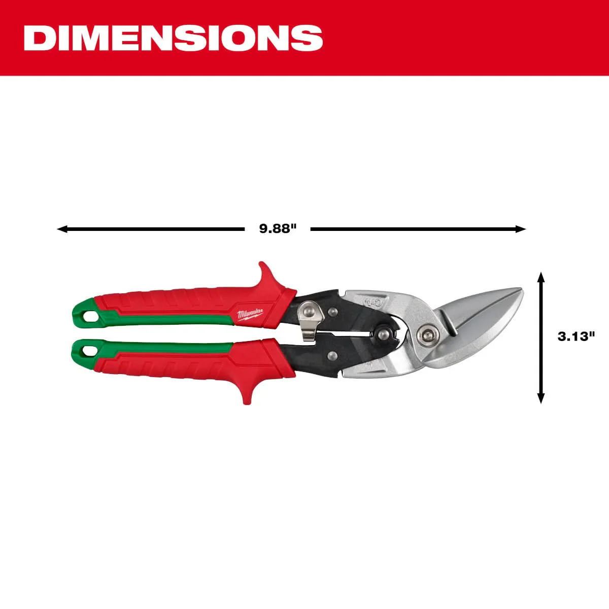 Milwaukee 48-22-4552 Right Cutting Offset Aviation Snips - Image 3