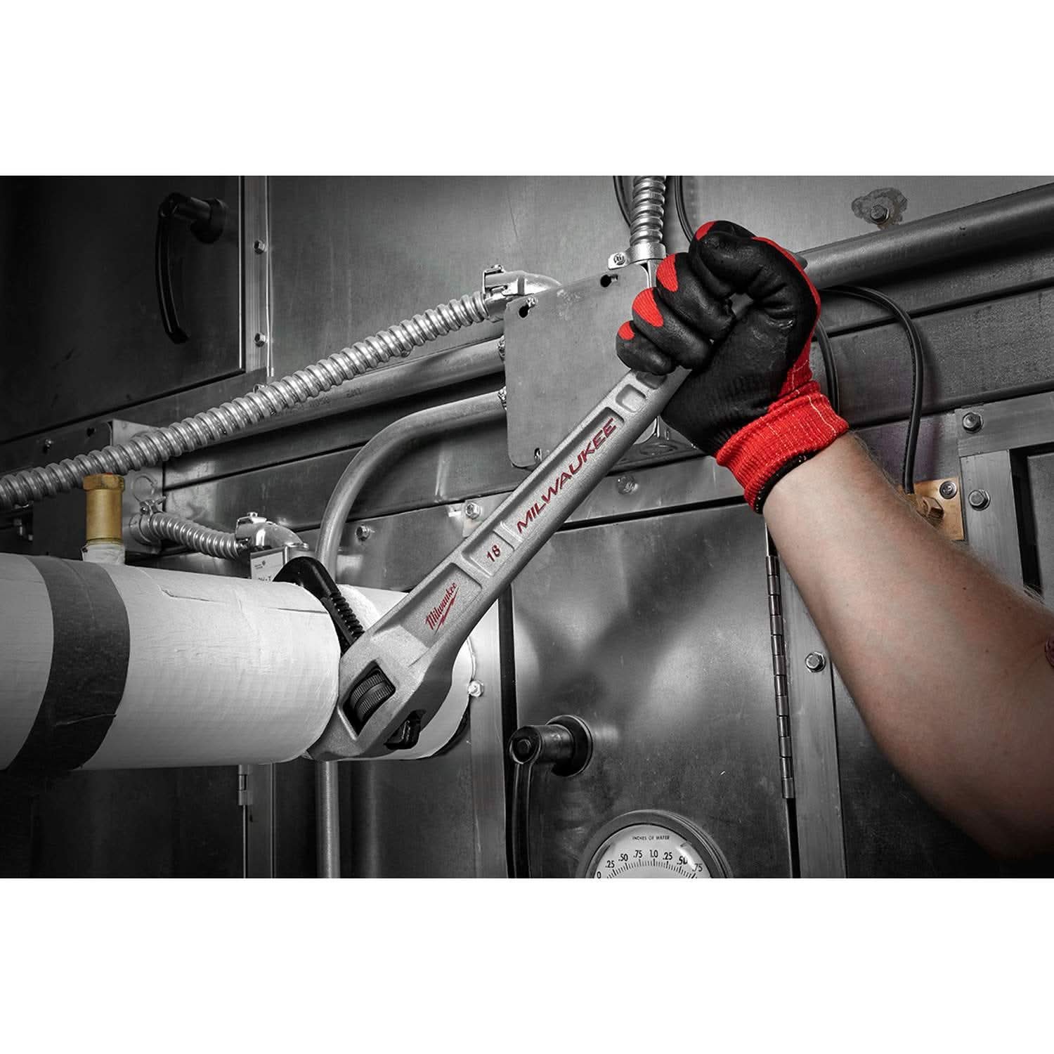Milwaukee 48-22-7185 18" Aluminum Offset Pipe Wrench - Image 2