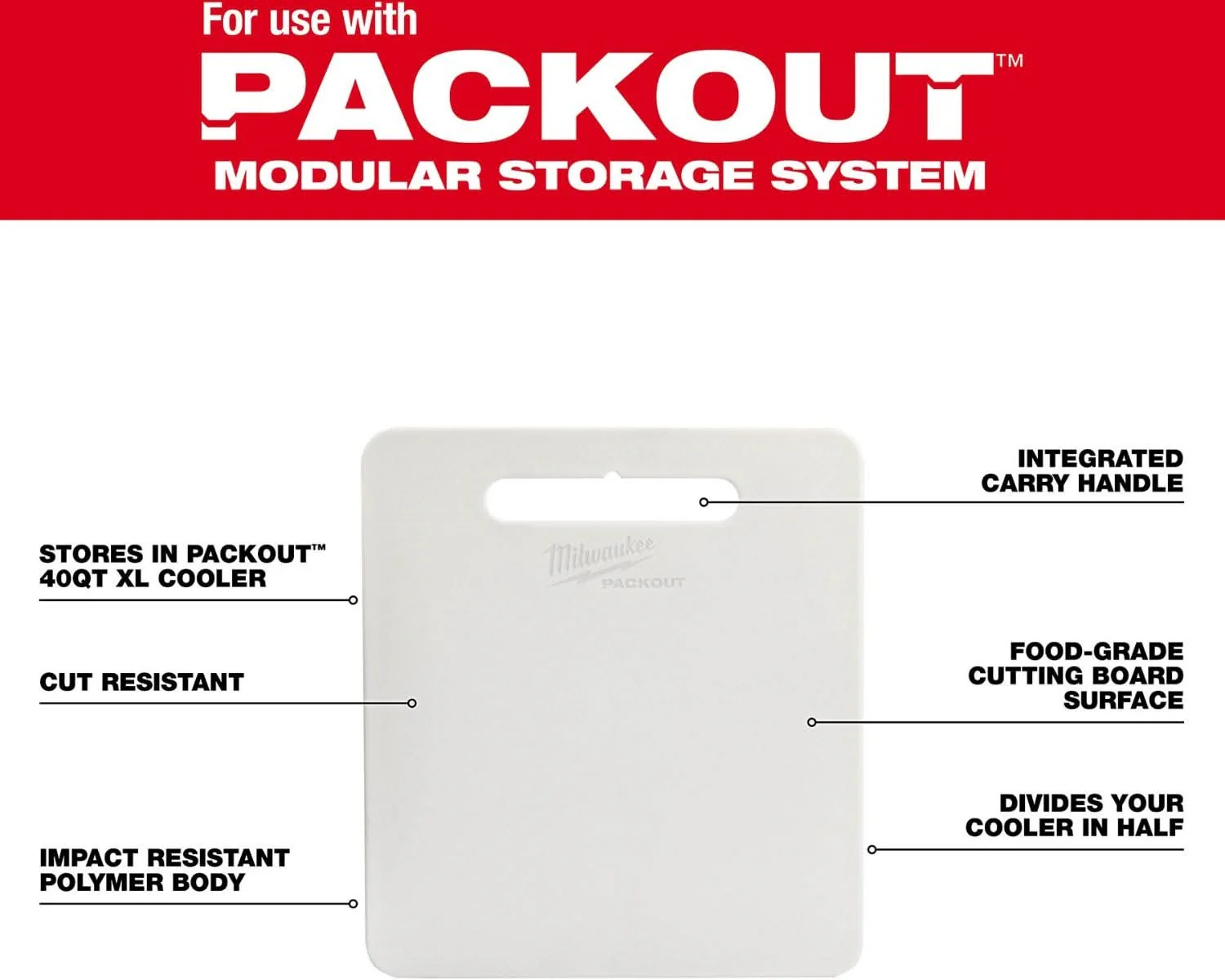 Milwaukee 48-22-8041 Replacement Divider for PACKOUT XL Cooler - Image 3