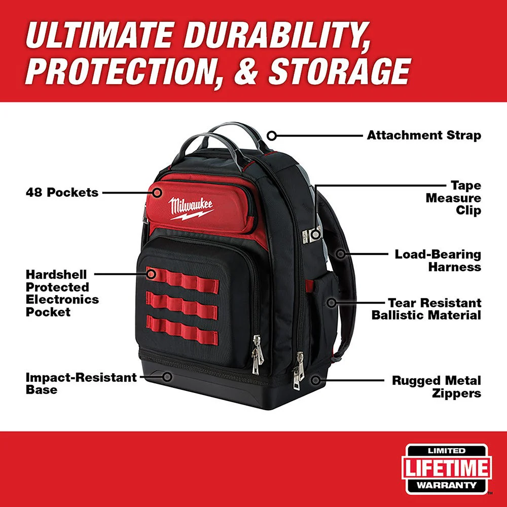 Milwaukee 48-22-8201 Ultimate Jobsite Backpack, PACKOUT Cooler and PACKOUT Organizer Value Bundle - Image 2