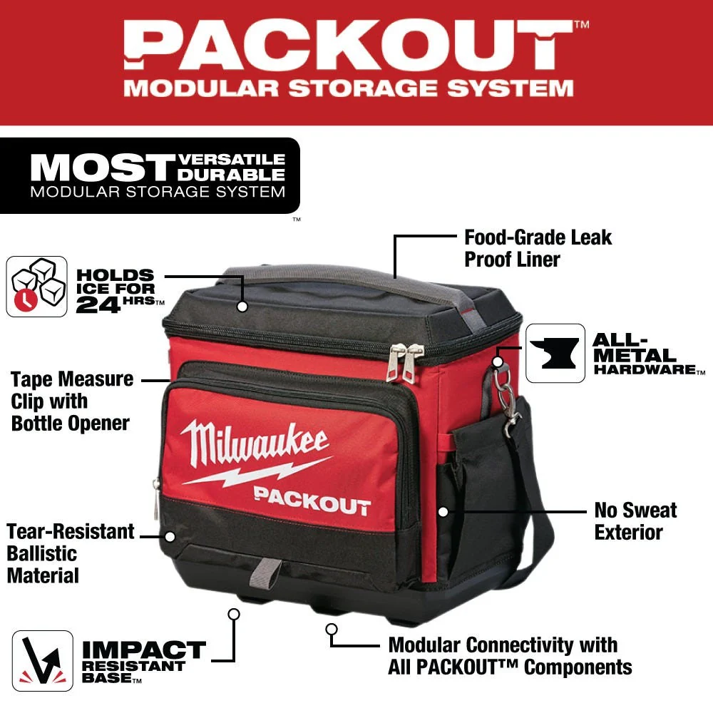 Milwaukee 48-22-8201 Ultimate Jobsite Backpack, PACKOUT Cooler and PACKOUT Organizer Value Bundle - Image 3