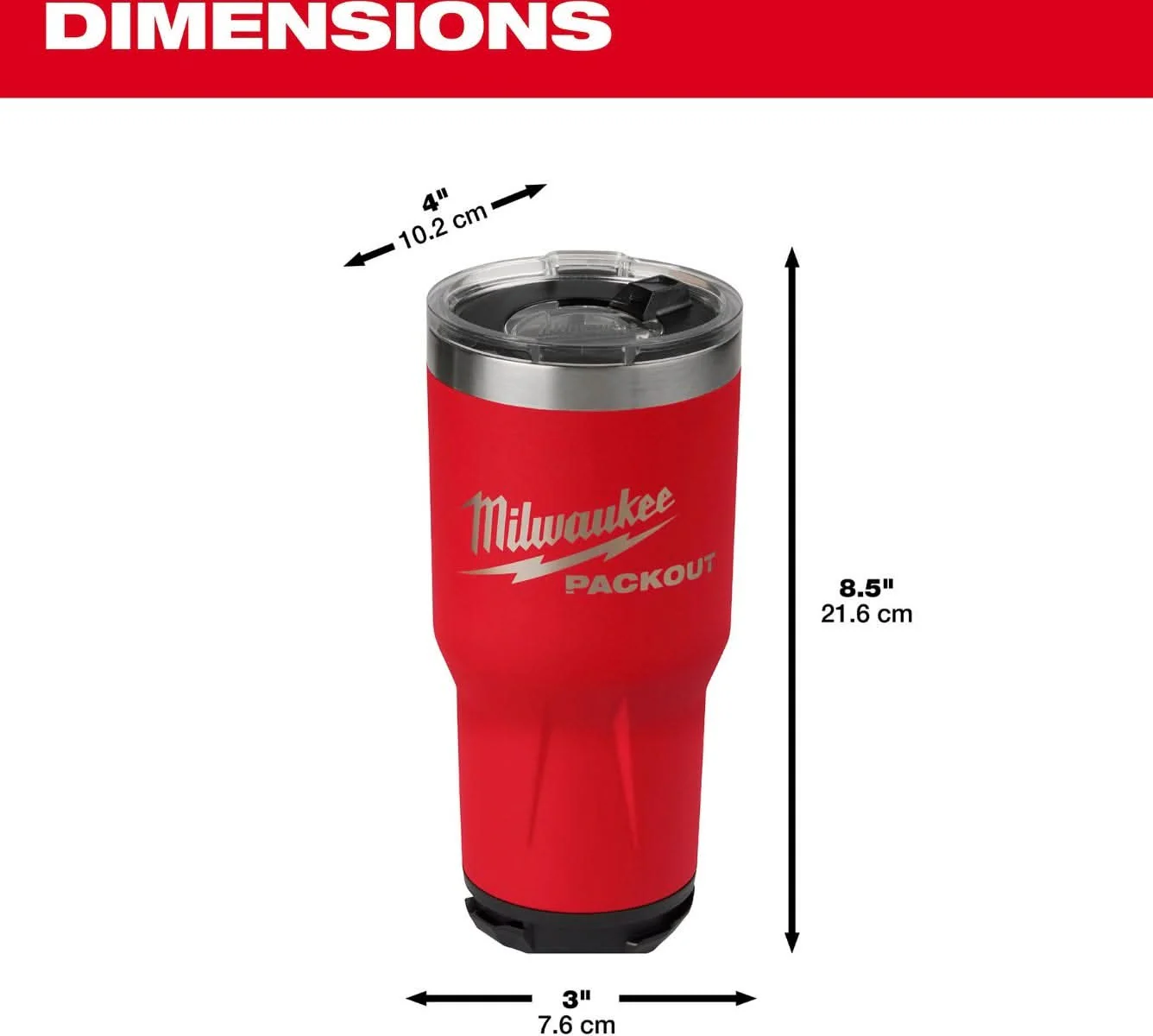 Milwaukee 48-22-8393R PACKOUT 30oz Tumbler - Image 2