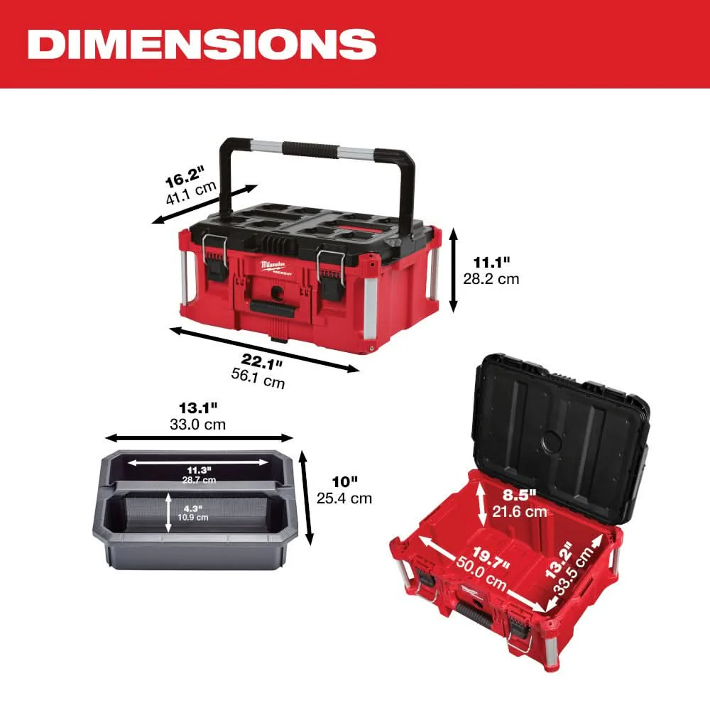 Milwaukee 48-22-8425 PACKOUT Large Tool Box (Promo) - Image 3
