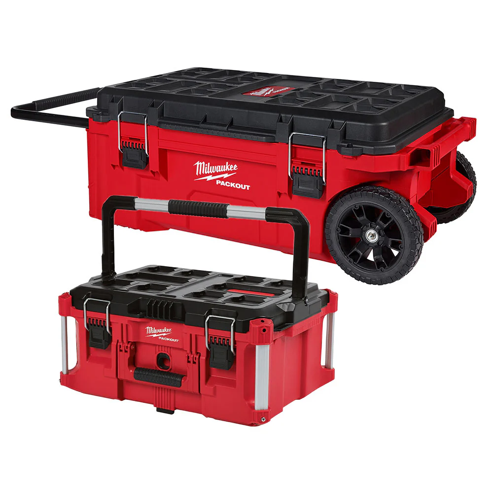 Milwaukee 48-22-8428 PACKOUT Rolling Tool Chest + 48-22-8425 PACKOUT Large Tool Box