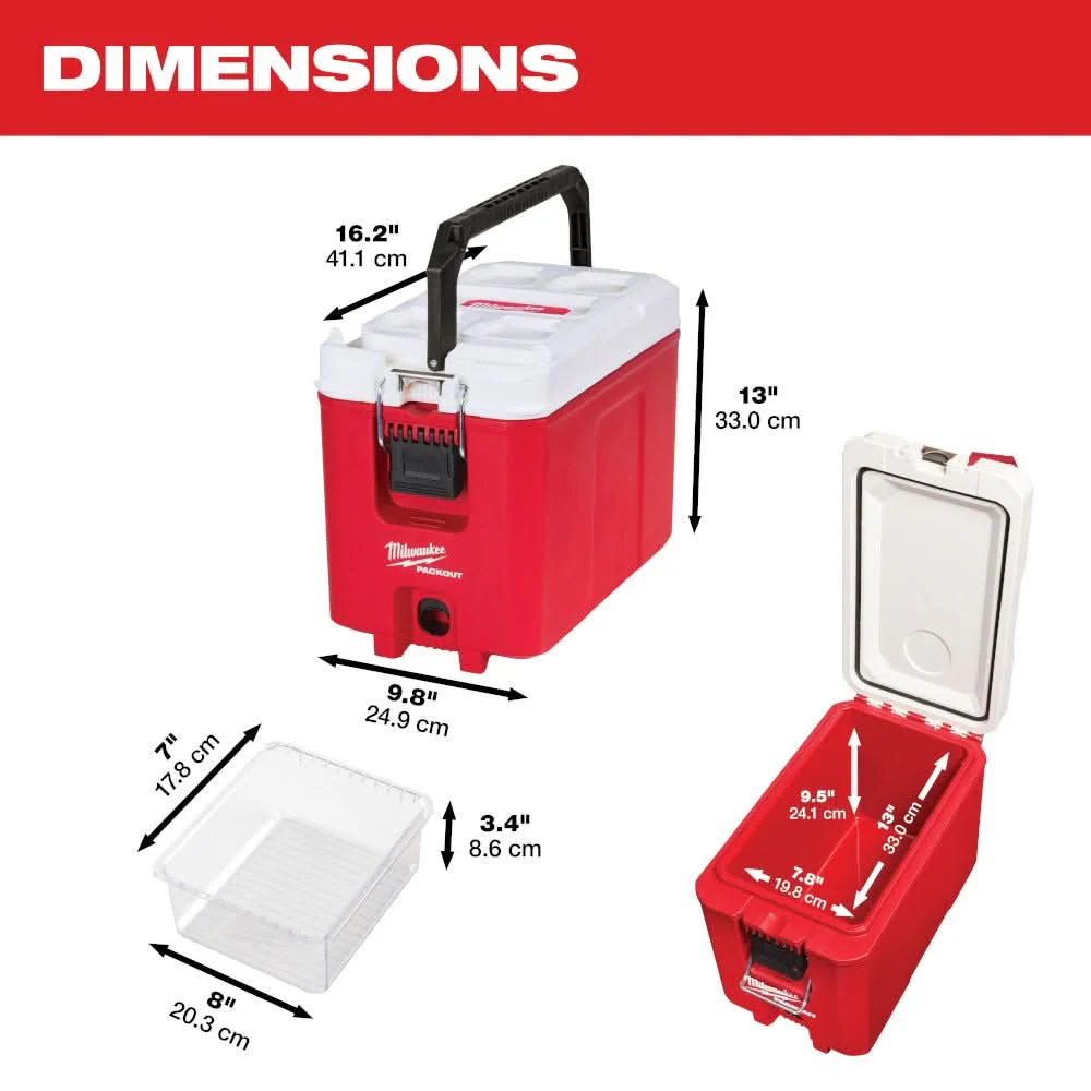 Milwaukee 48-22-8460 PACKOUT 16-Quart Compact Cooler - Image 3