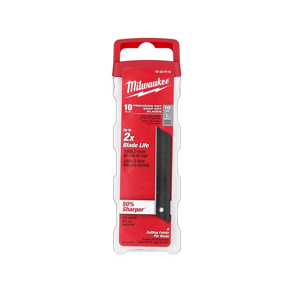 Milwaukee 48-22-9118 18mm Precision Snap Blades-10 PK - Image 3