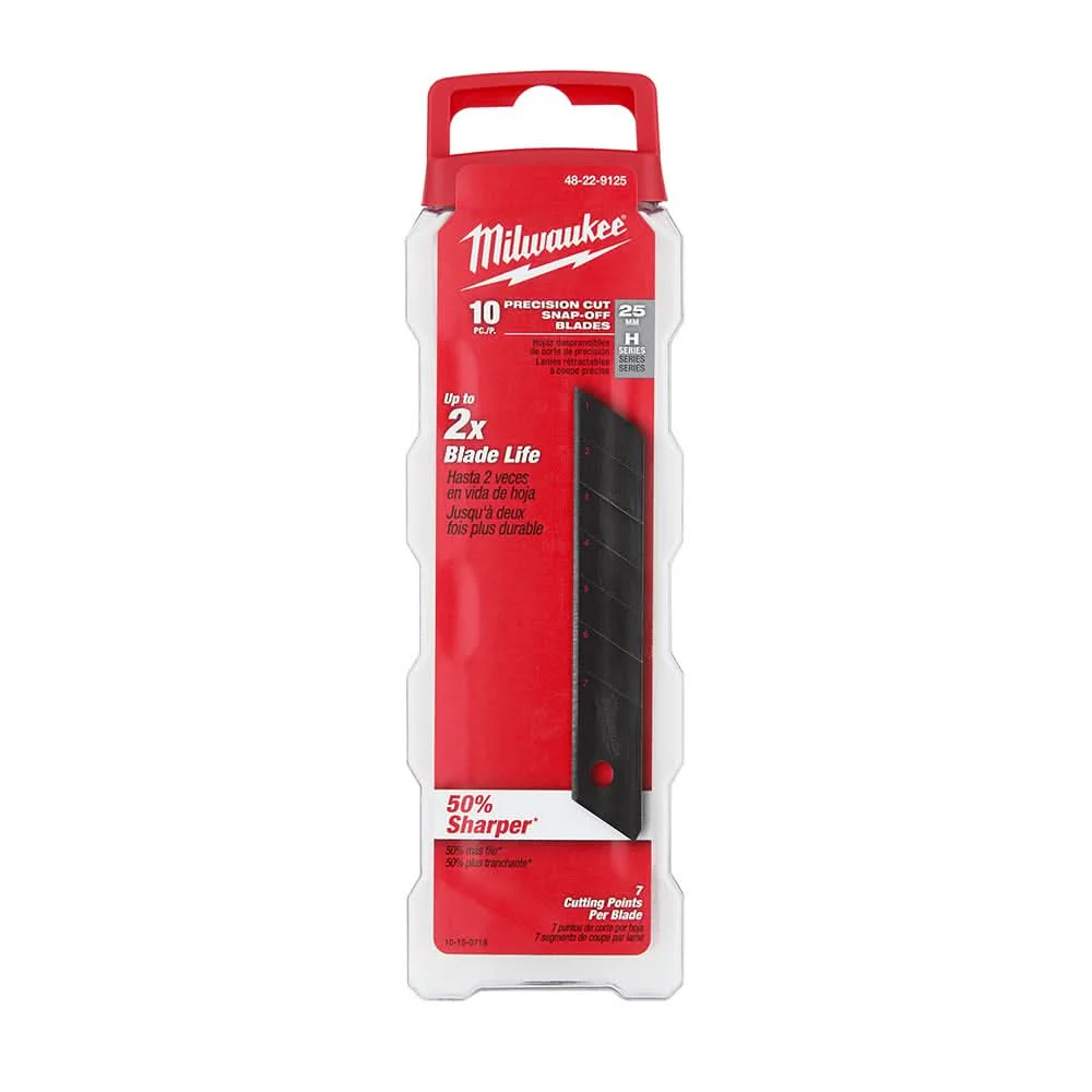 Milwaukee 48-22-9125 25mm Precision Snap Blades-10 PK - Image 3