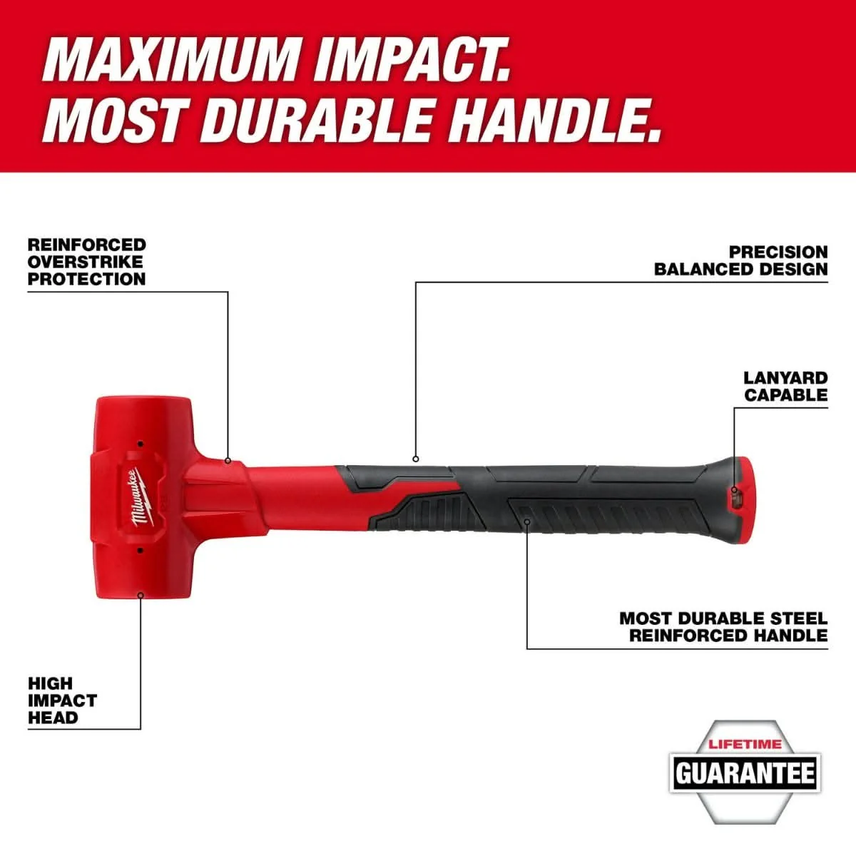 Milwaukee 48-22-9151 48oz Dead Blow Hammer - Image 2