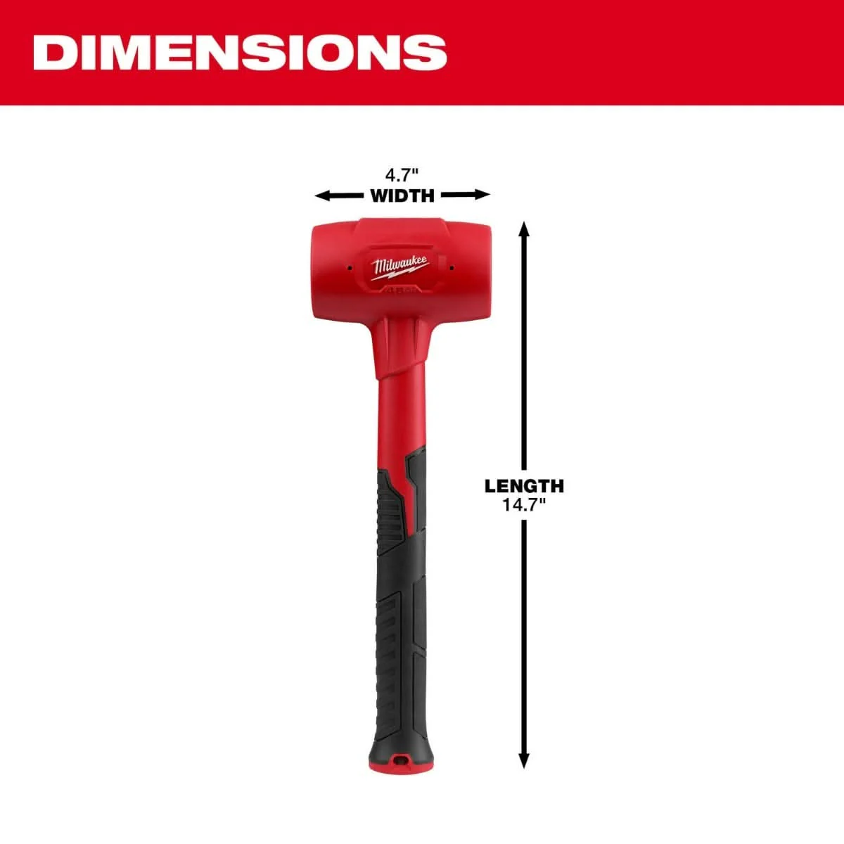 Milwaukee 48-22-9151 48oz Dead Blow Hammer - Image 3
