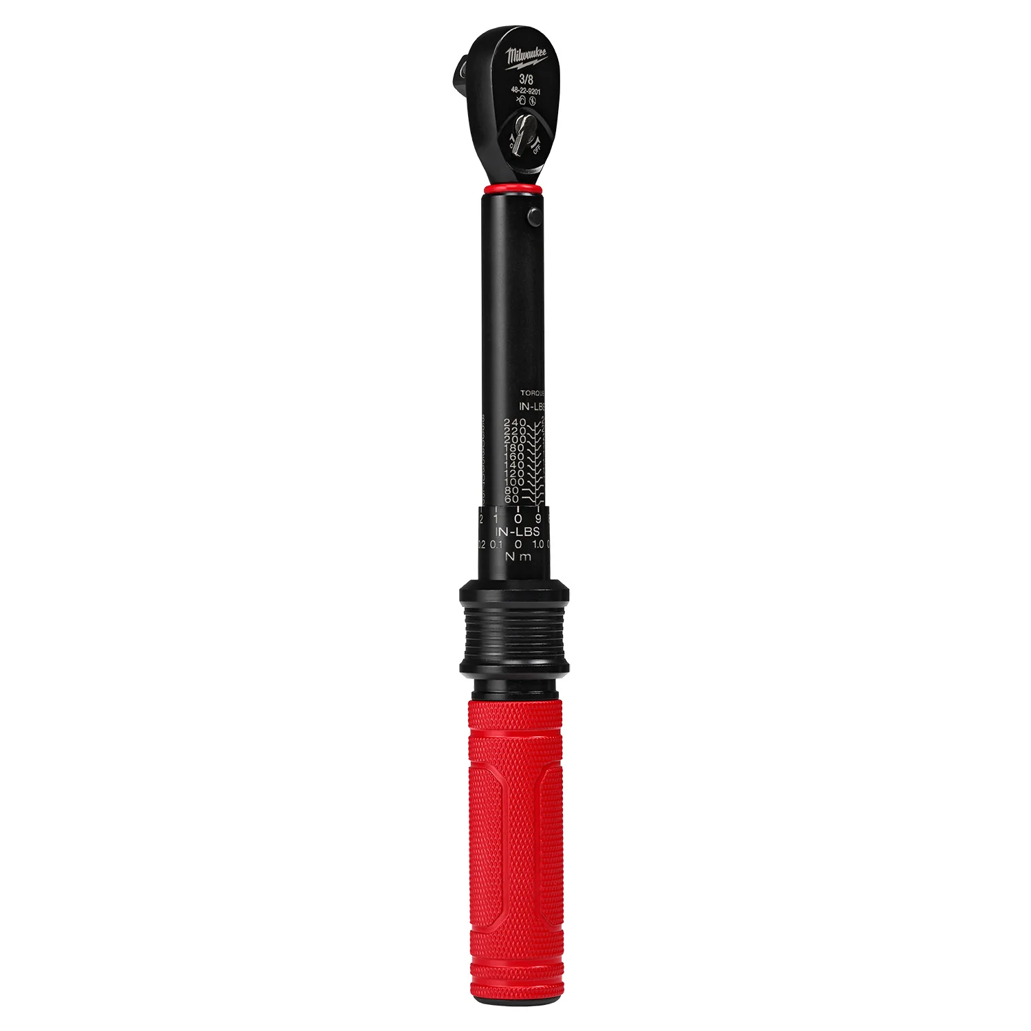 Milwaukee 48-22-9201 3/8-in. Drive Click Torque Wrench, 50-250 in·lb