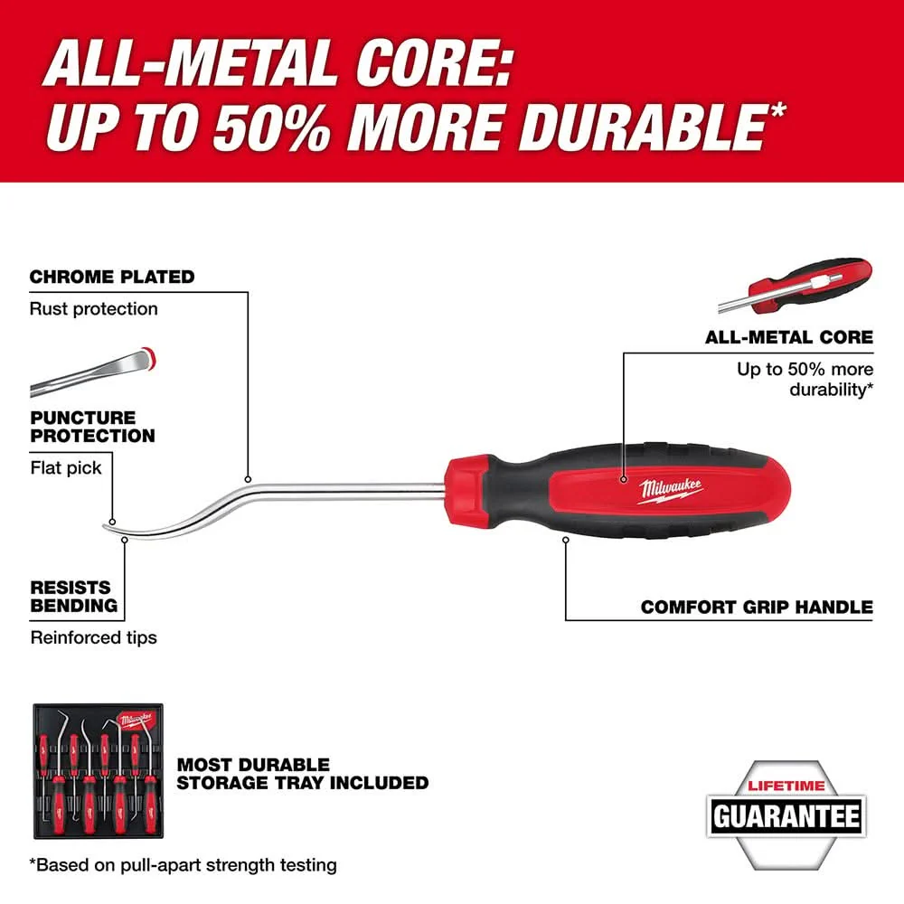 Milwaukee 48-22-9218 8pc Hook & Pick Set - Image 2