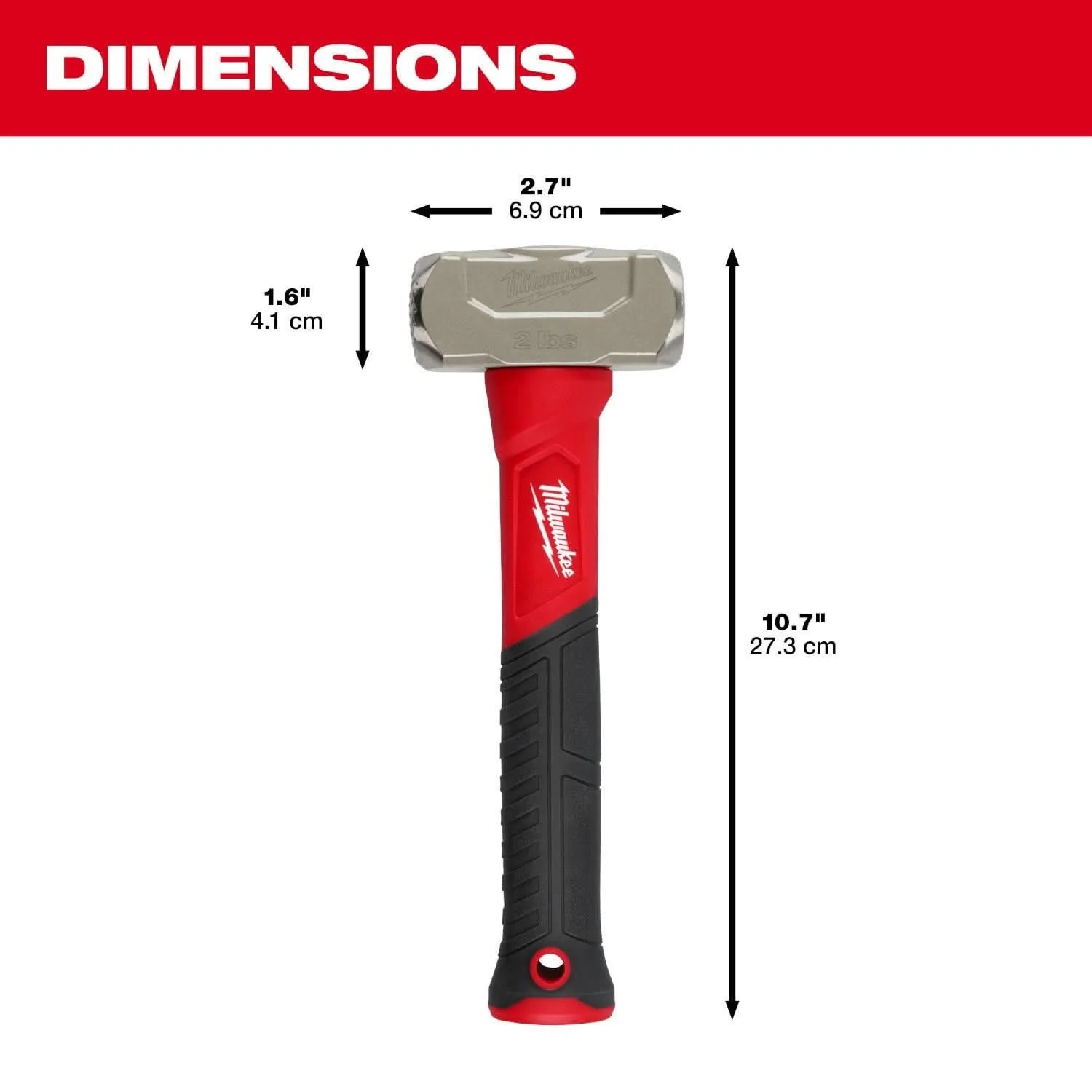Milwaukee 48-22-9311 2lb Fiberglass Drilling Hammer - Image 3